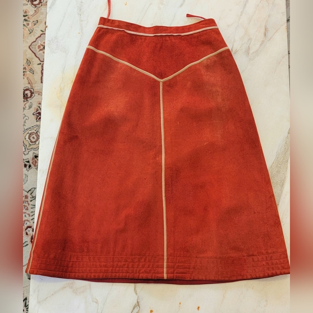 Rare Vintage Bonnie Cashin Leather Skirt - Picture 5 of 15